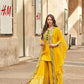 Mustard Yellow Embroidered Kurta Sharara Set with Stylish Dupatta
