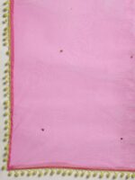 Anouk Women Green & Pink Floral Printed Kurta with Sharara & Dupatta - Image 4