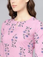 Libas Floral Bliss Side Pocket Cotton Kurta Set - Image 2