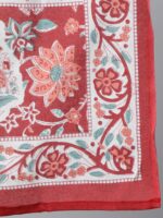 Nayo Women Red Floral Printed Kurta With Trouser & Dupatta - Image 4
