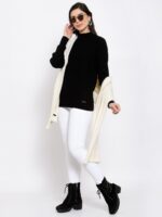 513 Women Off White Solid Stole - Image 5