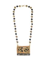 AAKRITI ART CREATIONS Gold-Toned & Black Brass Necklace - Image 2