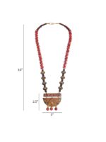 AAKRITI ART CREATIONS Multicoloured Brass Tribal Necklace - Image 5
