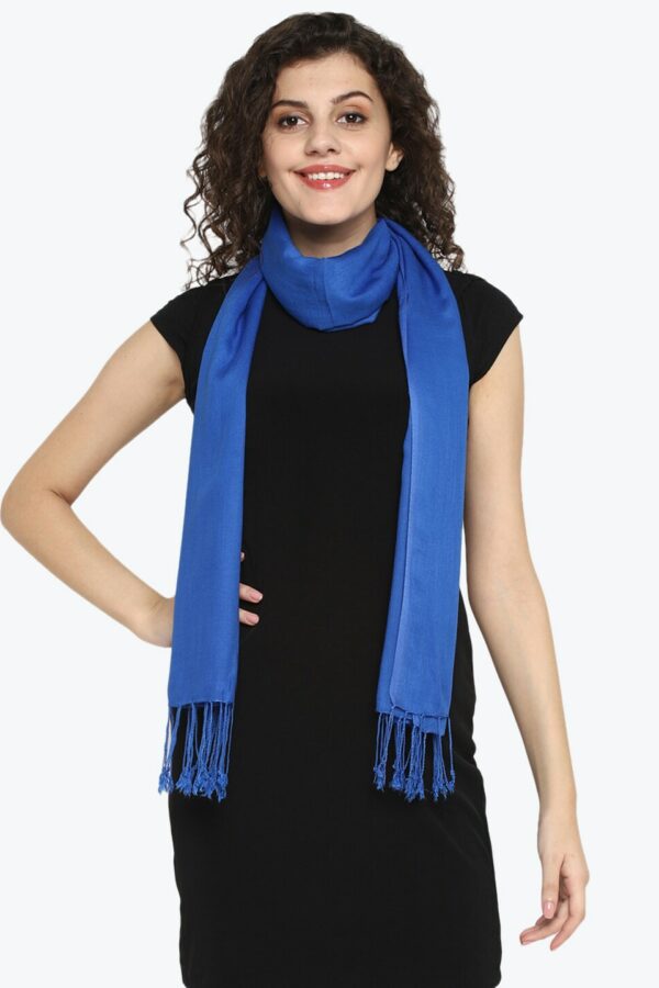Aditi Wasan Women Blue Solid Stole