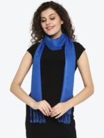 Aditi Wasan Women Blue Solid Stole - Image 2