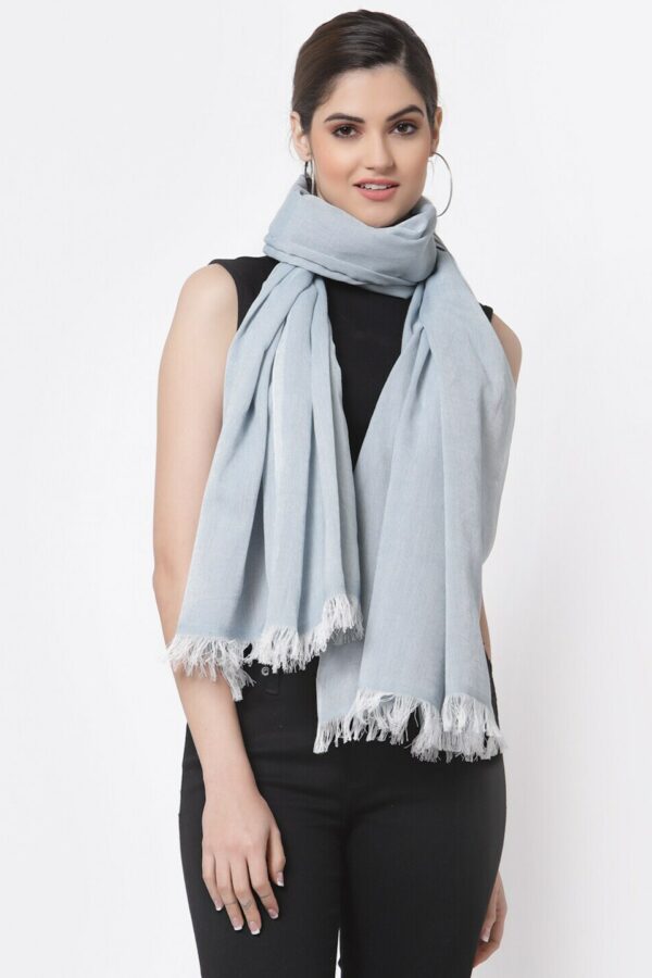 Arrabi Women Blue & White Stole