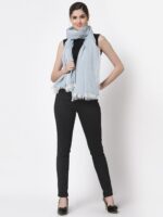 Arrabi Women Blue & White Stole - Image 4