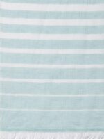 Arrabi Women Pack of 2 Peach-Coloured & Blue Cotton Stoles - Image 7