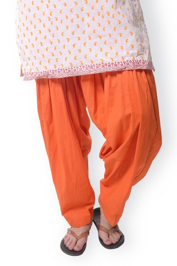 Bitterlime Women Orange Patiala Pants