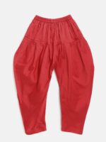 BownBee Boys Yellow & Red Woven Design Sherwani Set - Image 3