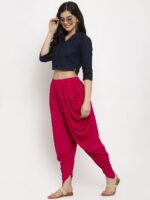 Clora Creation Women Magenta Solid Dhoti Salwar - Image 5