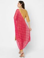 Dupatta Bazaar Pink Ethnic Motifs Embroidered Dupatta with Mirror Work - Image 5