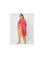 Dupatta Bazaar Pink Ethnic Motifs Embroidered Dupatta with Mirror Work - Image 6