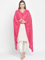 Dupatta Bazaar Pink Solid Dupatta - Image 3