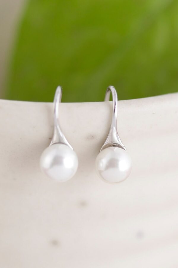 GIVA 925 Sterling Silver Silver-Toned Contemporary Drop Earrings