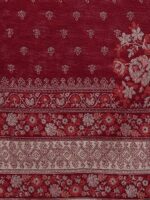 HK colours of fashion Women Maroon & White Woven-Design Shawl - Image 2