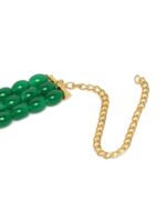 I Jewels Green & Gold-Plated 3 Layer Handcrafted Choker Necklace - Image 4