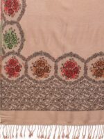 Indo Era Women Beige Woollen Stole - Image 2