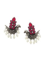 PANASH Silver-Plated & Pink Animal Shaped Studs - Image 2