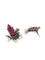 PANASH Silver-Plated & Pink Animal Shaped Studs - Image 3