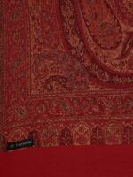 Pashmoda Women Red Woven Design Jamawar Shawl - Image 3