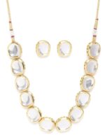 Priyaasi Gold-Plated Kundan Studded Handcrafted Jewellery Set - Image 2