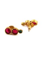 Rubans Gold-Plated Red & Green Faux Ruby & Emerald Jewellery Set - Image 4