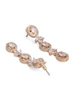 Rubans Gold-Plated White CZ-Studded Handcrafted Jewellery Set - Image 4