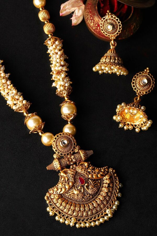 Rubans Women Gold-Plated Handcrafted Jewellery Set
