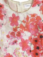 SAKA DESIGNS Girls Pink Floral Printed Empire Sequinned Kurta with Sharara & Dupatta - Image 5