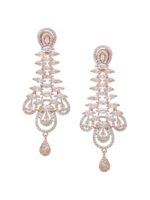 Saraf RS Jewellery White Contemporary Drop Earrings - Image 2
