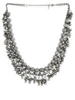 TEEJH Oxidized Silver-Plated Oxidised Necklace - Image 3