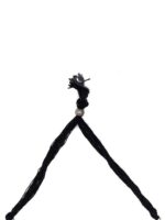 TEEJH Silver Silver-Plated Oxidised Layered Necklace - Image 4