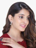 Yellow Chimes Set Of 4 Silver-Plated Jhumkas - Image 6