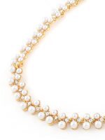 Zaveri Pearls Gold-Toned & White Contemporary Pearls Studded Jewellery Set - Image 8
