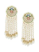 Zaveri Pearls Multicoloured Contemporary Jhumkas Earrings - Image 3