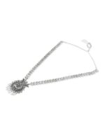 Zaveri Pearls Silver-Plated Oxidised Jewellery Set - Image 7
