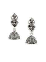Zaveri Pearls Silver-Plated Oxidised Jewellery Set - Image 8