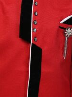 AJ Dezines Boys Red & Black Sherwani - Image 2