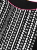 AURELIA Women Black & White Embroidered Detail Maxi Dress - Image 2