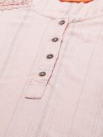 Indo Era Peach-Coloured & Grey Printed Kurti - Image 7