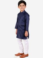 Pro-Ethic STYLE DEVELOPER Boys Blue Kurta with Pyjamas - Image 5