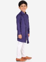 Pro-Ethic STYLE DEVELOPER Boys Blue & White Kurta with Pyjamas - Image 3