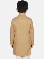 SG YUVRAJ Boys Beige Kurta - Image 4