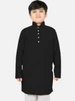 SG YUVRAJ Boys Black Kurta