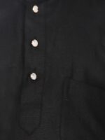 SG YUVRAJ Boys Black Kurta - Image 2