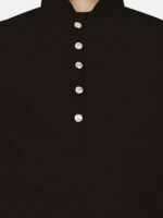 SG YUVRAJ Boys Black Kurta - Image 2