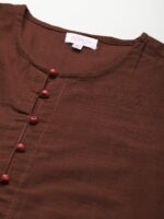 SVARCHI Women Brown Solid Kurti - Image 2