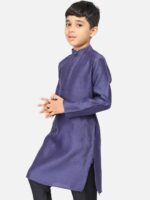 TABARD Boys Blue Cotton Kurta - Image 4
