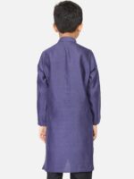 TABARD Boys Blue Cotton Kurta - Image 5
